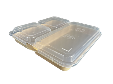 3 Separator CompartmentTrays with Lids