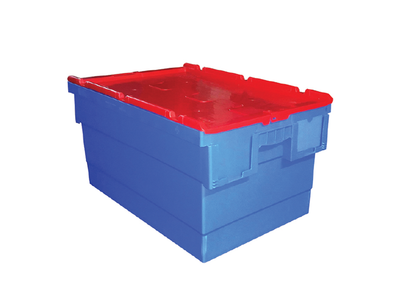 628(L) x 383(B) x 303(H) MM - Attached Lid Crate