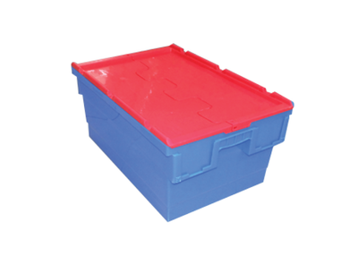 600(L) x 400(B) x 350(H) MM - Attached Lid Crate