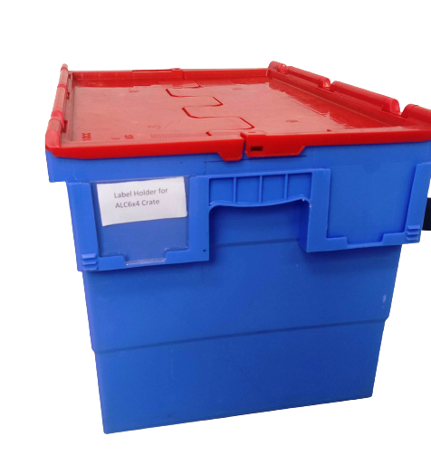 600(L) x 400(B) x 350(H) MM - Attached Lid Crate