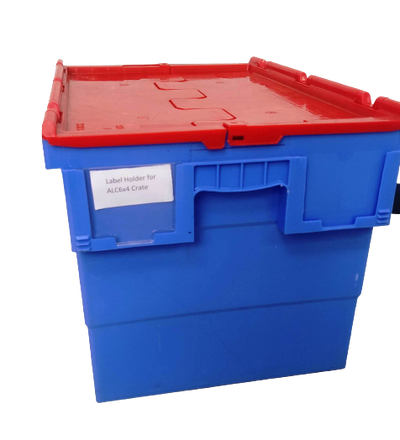 600(L) x 400(B) x 350(H) MM - Attached Lid Crate