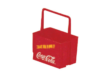 HALF DEPTH 6 BOTTLE CRATE WITH SLIDING HANDLE