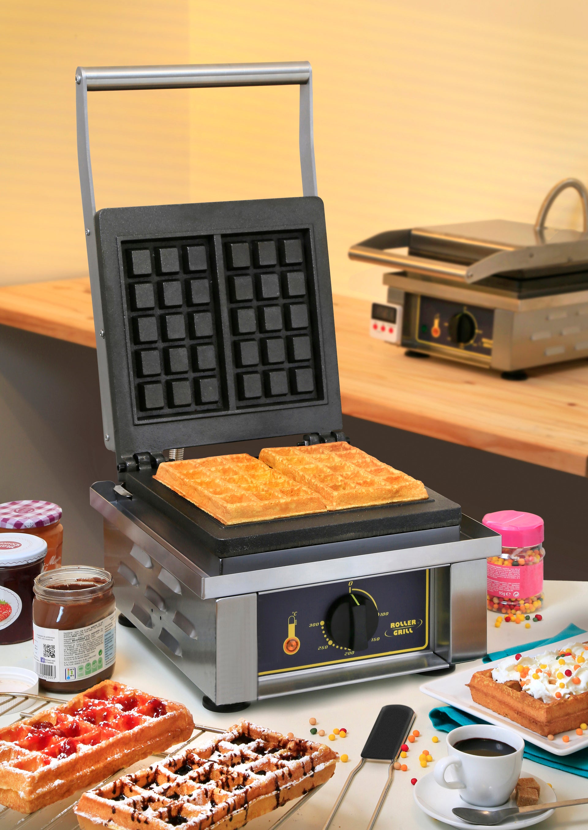Roller Grills Waffle Machine Single waffle iron Liège