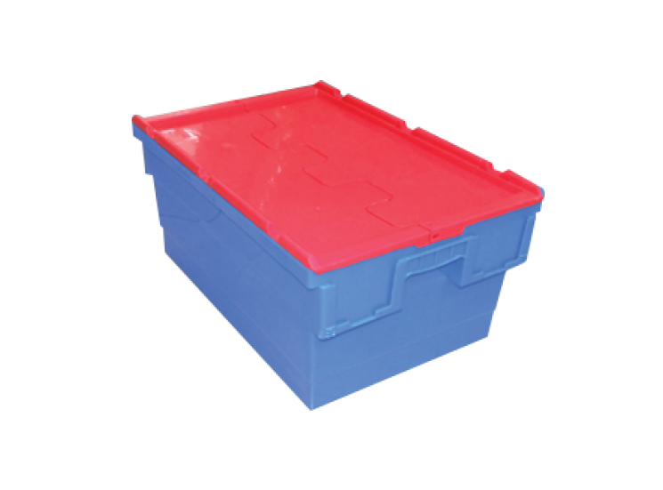 600(L) x 400(B) x 350(H) MM - Attached Lid Crate