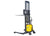 Semi Electric Stacker with Adjustable Fork and Straddle Leg