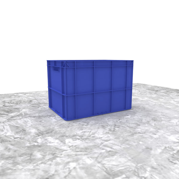 200B Shelving with Stackable Storage Bins - 21 Blue 12 Deep Bins